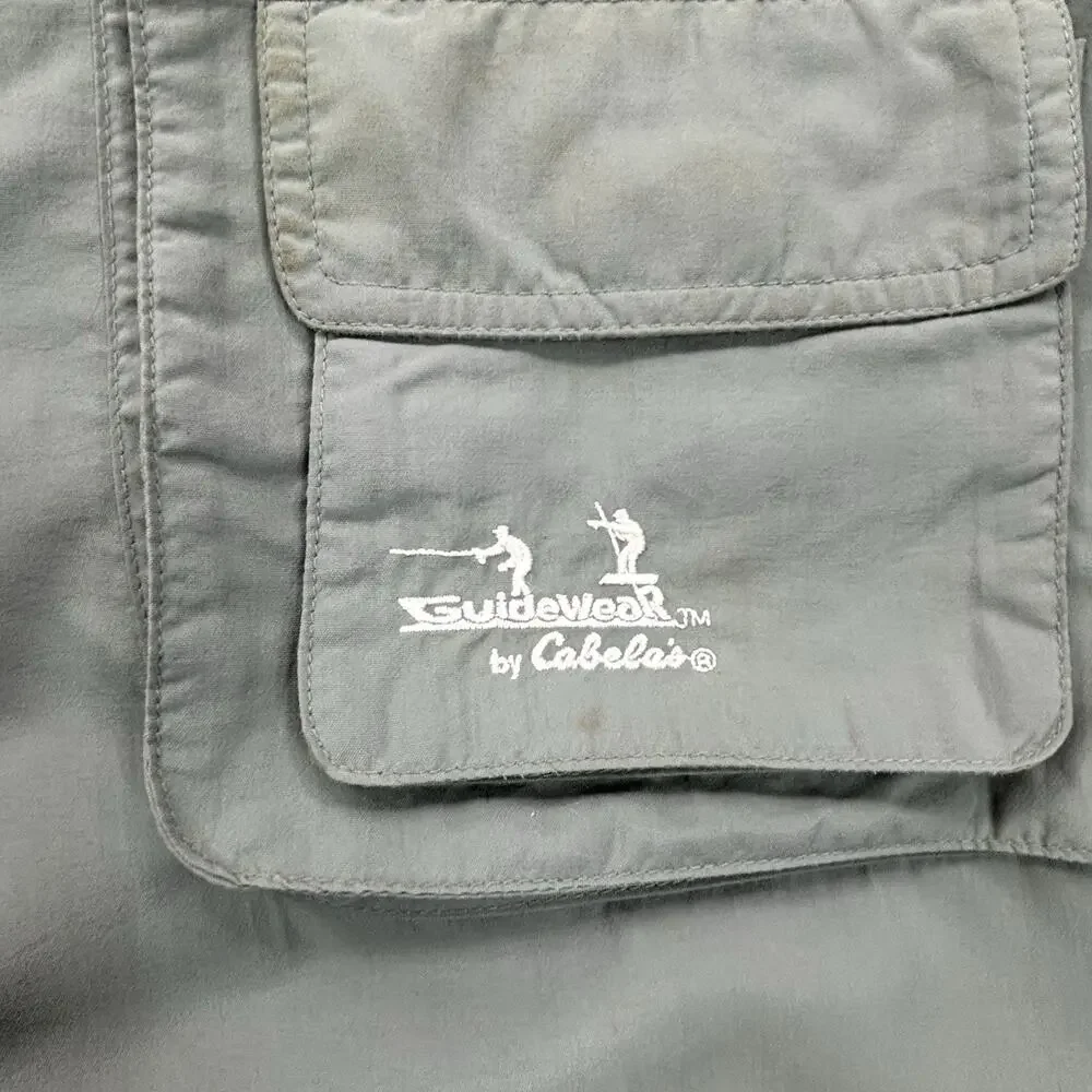 Cabelas Guidewear Convertible Zip Off Pants Men XL Green Fishing Camping Hiking‎